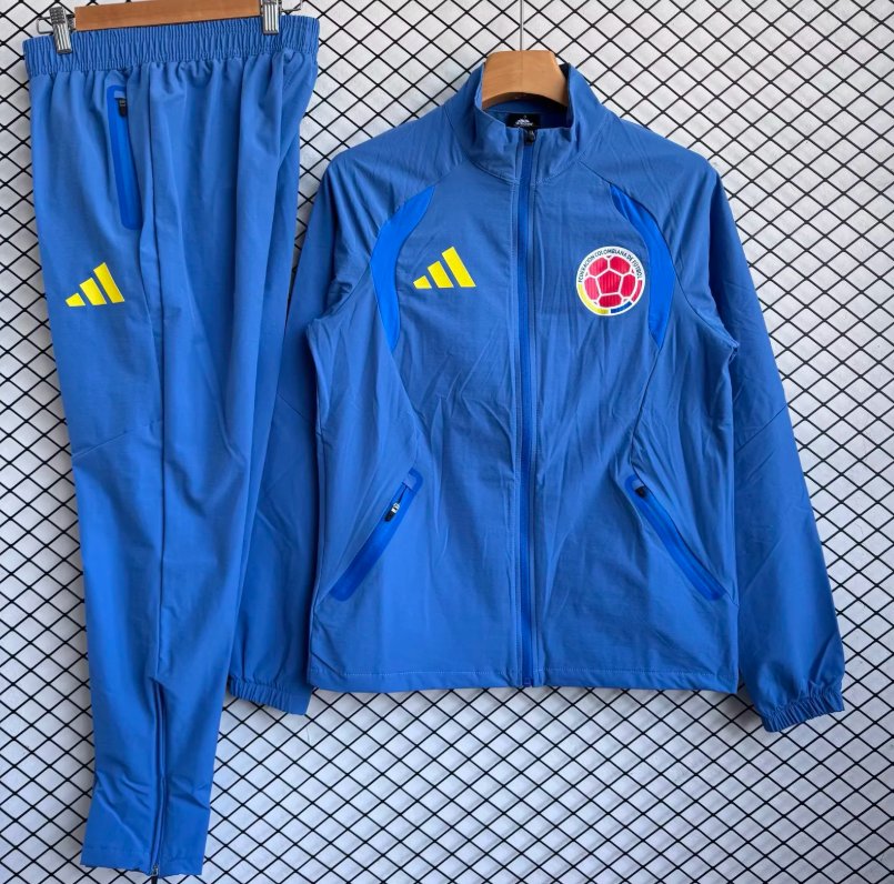 AAA Quality Colombia 25/26 Windcoat Tracksuit - Blue